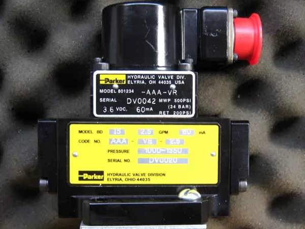 Parker Two-Stage Servo Valve BD15 and BD30